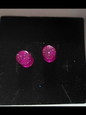 Hot Topic Pink Glitter Plastic Plugs Size 4
